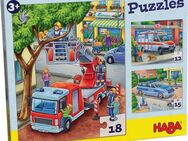 Haba Puzzle Polizei, Feuerwehr & Co., Puzzleteile, Made in Europe