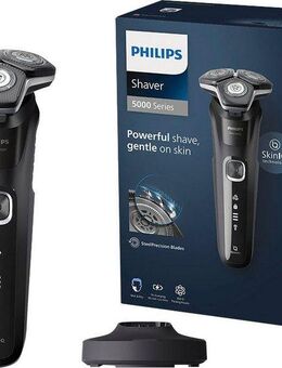 Philips Elektrorasierer Shaver Series 5000 S5898/25, ausklappbarer Präzisionstrimmer, Ladestand, mit SkinIQ Technologie
