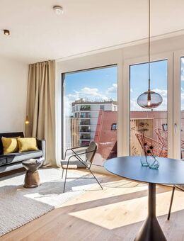 Stylisch-luxuriös möblierte 1-Zimmer-Wohnung mit Balkon - München