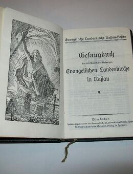 Altes Gesangbuch, evangelisch Nassau - Hessen, ca. 1936 - Büdelsdorf