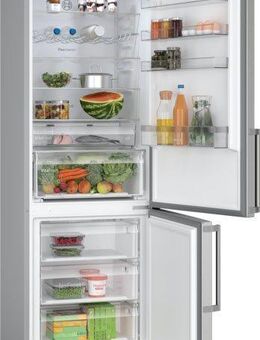 BOSCH Kühl-/Gefrierkombination KGN49VICT, 203 cm hoch, 70 cm breit, VitaFresh XXL Schublade, Super Kühlen, LED-Licht, Perfect Fit