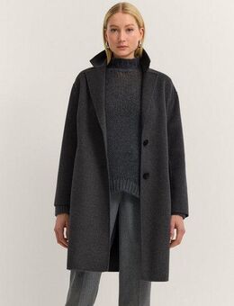 bugatti Kurzmantel Loose Fit mit Knopfleiste und aus weichem Woll-Mix