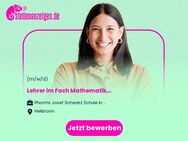 Lehrer (all genders) im Fach Mathematik - Erlenbach