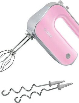 BOSCH Handmixer Styline MFQ4030K, Edelst. Rührbesen/Knethaken, 5 Stufen, rosa, 500 W, Turbostufe, leichtes Gehäuse, Made in Europe
