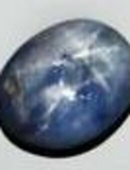 8, 14 ct - schöner BLAUER BURMA STERN SAPHIR *Mit dt. Zertifikat ! ! * - Neubrandenburg
