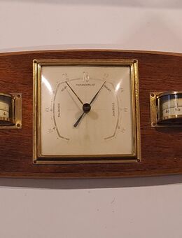 SBF Barometer Thermometer Hygrometer Wetterstation Holz - Büdelsdorf