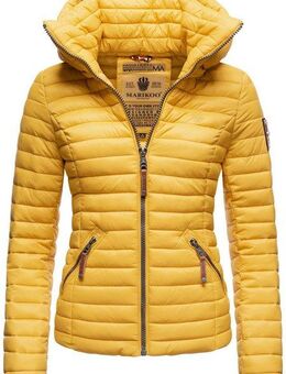 Marikoo Steppjacke Löwenbaby stylische Übergangsjacke mit abnehmbarer Kapuze