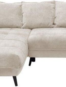 exxpo - sofa fashion Ecksofa Midway mit einfacher Easy-Lift-Bettfunktion, bodenfrei und modern, inkl. Bettfunktion und praktischem Bettkasten, L-Form