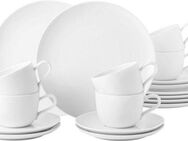 Seltmann Weiden Kaffeeservice Geschirr-Set, Service Liberty (18-tlg), 6 Personen, Porzellan, zeitlose Formensprache, Made in Germany, 18 Teile, für 6 Personen