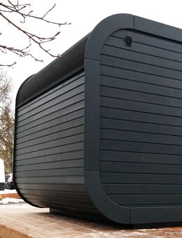 Sauna Gartensauna CUBE L330 B235cm Vorraum Fichte Wohnstatt - Rietberg