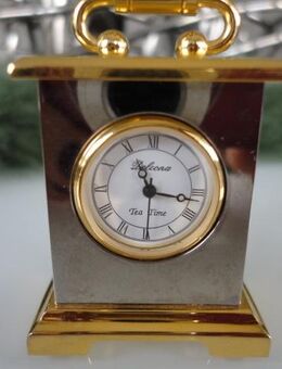 Miniatur Tischuhr Stiluhr DELCONA TEA TIME Quartz Sammlerstück - Köln