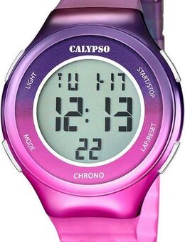 CALYPSO WATCHES Chronograph Color Splash K5841/6, Armbanduhr, Quarzuhr, Damenuhr, Herrenuhr, digital, Stoppfunktion