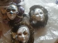 Verkaufe 5 Porzellan Masken Venice art - Gaggenau