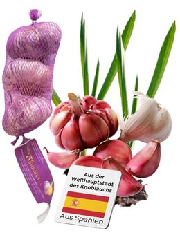 Violetter Knoblauch - intensiv & scharf 250 g - 7,99 € - (31,96€/kg) inkl. MwSt., zzgl. Versand - Alsdorf Zentrum