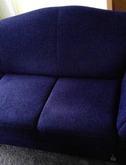 2 Sofas / Recamiere dunkelblauer Stoffbezug - Hagen (Teutoburger Wald)