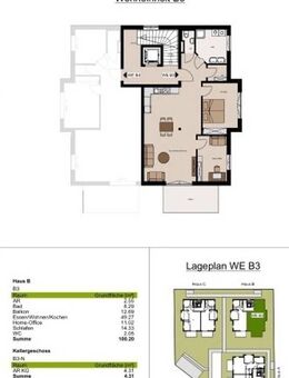Sonnige 2-Zi.-Neubau-Wohnung im 1. OG in bevorzugter, ruhiger Lage - Haus B, WHG 3 - Traunreut