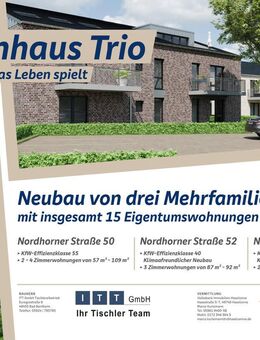 Stylische Neubauwohnung: 4 Zimmer, Balkon und 98 Quadratmeter Wohnkomfort! - Neuenhaus