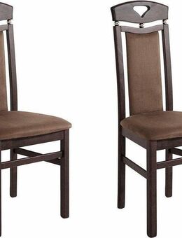 Home affaire Esszimmerstuhl Berta Küchenstuhl (Set, 2 St), Bezug in Microfaser, Gestell aus Buche Massivholz