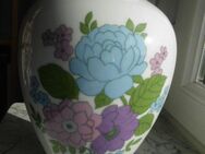 Heinrich Porzellan Vase 21,5 cm weiß mit Blumen-Dekor Vintage Deko 15,- - Flensburg