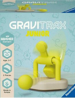 Ravensburger Kugelbahn-Bausatz GraviTrax Junior Element Hammer, Made in Europe