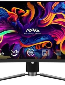 MSI MAG 341CQP QD-OLED Curved-Gaming-Monitor (87 cm/34 ", 3440 x 1440 px, UWQHD, 0,03 ms Reaktionszeit, 175 Hz, QD-OLED)