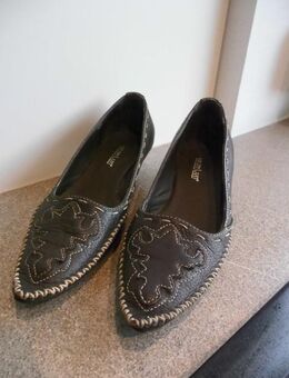 Van der Laan Leder Pumps Gr. 36 braun Damen-Schuhe 7,- - Flensburg