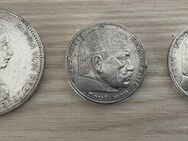 Verkaufe 3 alte deutsche 5 Mark Münzen im Top Zustand - Freigericht