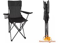 Campingstuhl Grau Klappstuhl Getränkehalter Outdoor Faltstuhl inkl. Tasche - Rödermark Zentrum