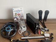 Nintendo Wii Konsole schwarz 2 Spieler Mario Kart Set Controller - Bergisch Gladbach