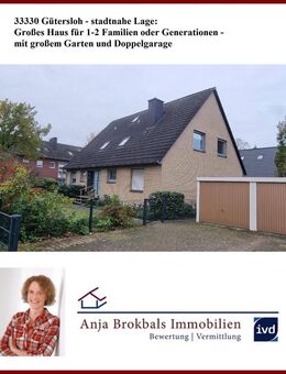 33330 Gütersloh: Großes Haus für 1-2 Familien/Generationen - provisionsfrei für Käufer - Gütersloh