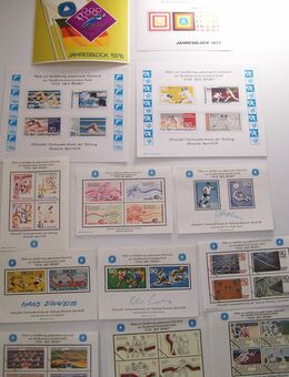 Briefmarken Bund, Berlin, Entwürfe Sportmarken, Farbsonderdrucke - Erftstadt