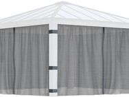 Palram - Canopia Pavillonseitenteil Dallas Garden Gazebo Netting Set, 435x212 cm, mit Reißverschluß und Clips