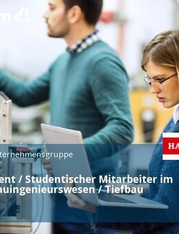 Werkstudent / Studentischer Mitarbeiter im Bereich Bauingenieurswesen / Tiefbau (m/w/d) - Köln