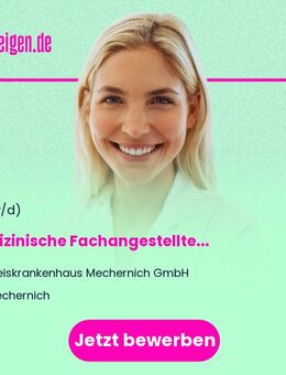 Medizinische Fachangestellte (m/w/d) - Mechernich