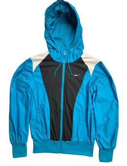 Nike Windrunner Blue/Black Retro – Hooded Track Jacket Gr S 2010s - Dresden
