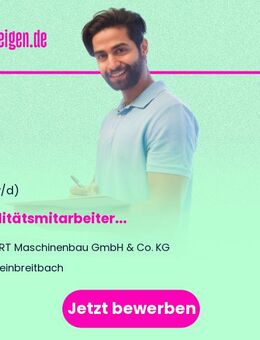Qualitätsmitarbeiter (Qualitätssicherung Wareneingang) (m/w/d) - Rheinbreitbach