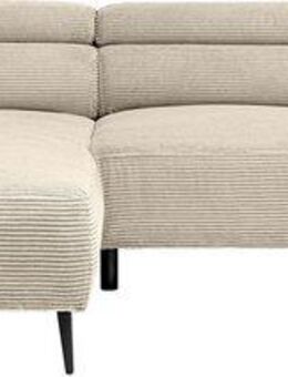 WERK2 Ecksofa Alisson, mit elektrischer Sitztiefenverstellung, L-Form, Breite 277 cm, Alisson – flexibler Komfort mit modernem Design und smarten Details.