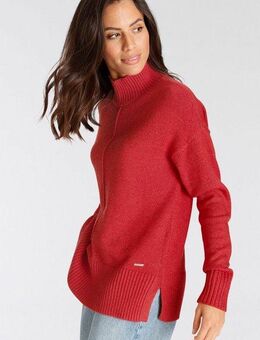 Laura Scott Stehkragenpullover mit Zierbiese