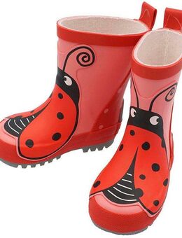 MAXIMO Gummistiefel mit niedlichem Marienkäfer-Patch