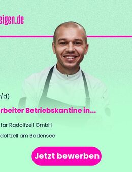 Mitarbeiter Betriebskantine in Teilzeit (m/w/d) - Radolfzell (Bodensee)