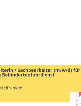 Sachbearbeiterin / Sachbearbeiter (m/w/d) für den Bereich Behindertenfahrdienst - Ansbach