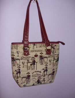 GOB-3 Handtasche, Damentasche, Schultertasche, Gobelin, Sigmare - Lübeck