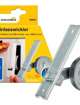 SCHELLENBERG Einlass-Gurtwickler für das Rollladensystem Maxi, Lochabstand 13,5 cm, Unterputz-Montage, Gurtbreite 23 mm, 1-tlg., für Rollladengurte mit 23 mm Breite