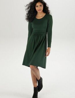 Aniston SELECTED Jerseykleid mit gerafftem Taillenbund, unifarben