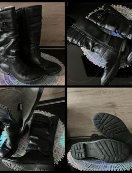 Stiefel | Kinderstiefel | Gr. 34 | schwarz | Leder | Schuhe | GUT - Dresden