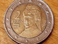 2002 Österreich: 2 Euro (B. v. Suttner), Fehlprägung! - Hoppegarten