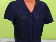 Box#82 chicc dicke lange Bluse kurzarm blau L 42 Damen Damenbluse Longbluse - Mühlberg (Elbe)