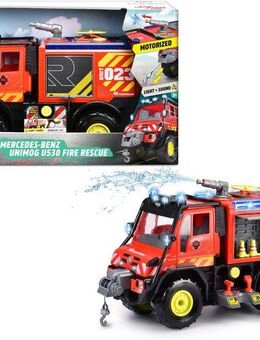 Dickie Toys Spielzeug-Feuerwehr Unimog U530 Fire Rescue, mit Licht und Sound