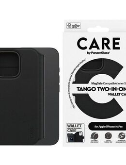 CARE by PanzerGlass Handyhülle Case Feature Tango 2-in-1 Wallet Case Apple iPhone 16 Pro, Backcover, Schutzhülle, Handyschutzhülle, Case, Schutzcase, stoßfest