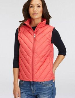 BOSS ORANGE Steppweste Marlene High Rise, High Waist Premium Damenmode mit dezentem Logo auf der Brust